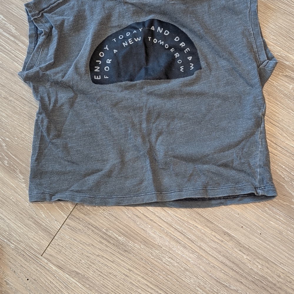 Gray Graphic Tank Top